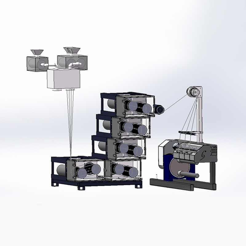 Linija za industrijsku proizvodnju predenja s PET, PA, PP ili drugim sirovinama